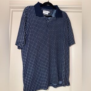 Goodfellow & Co Navy and White Patterned Polo Shirt